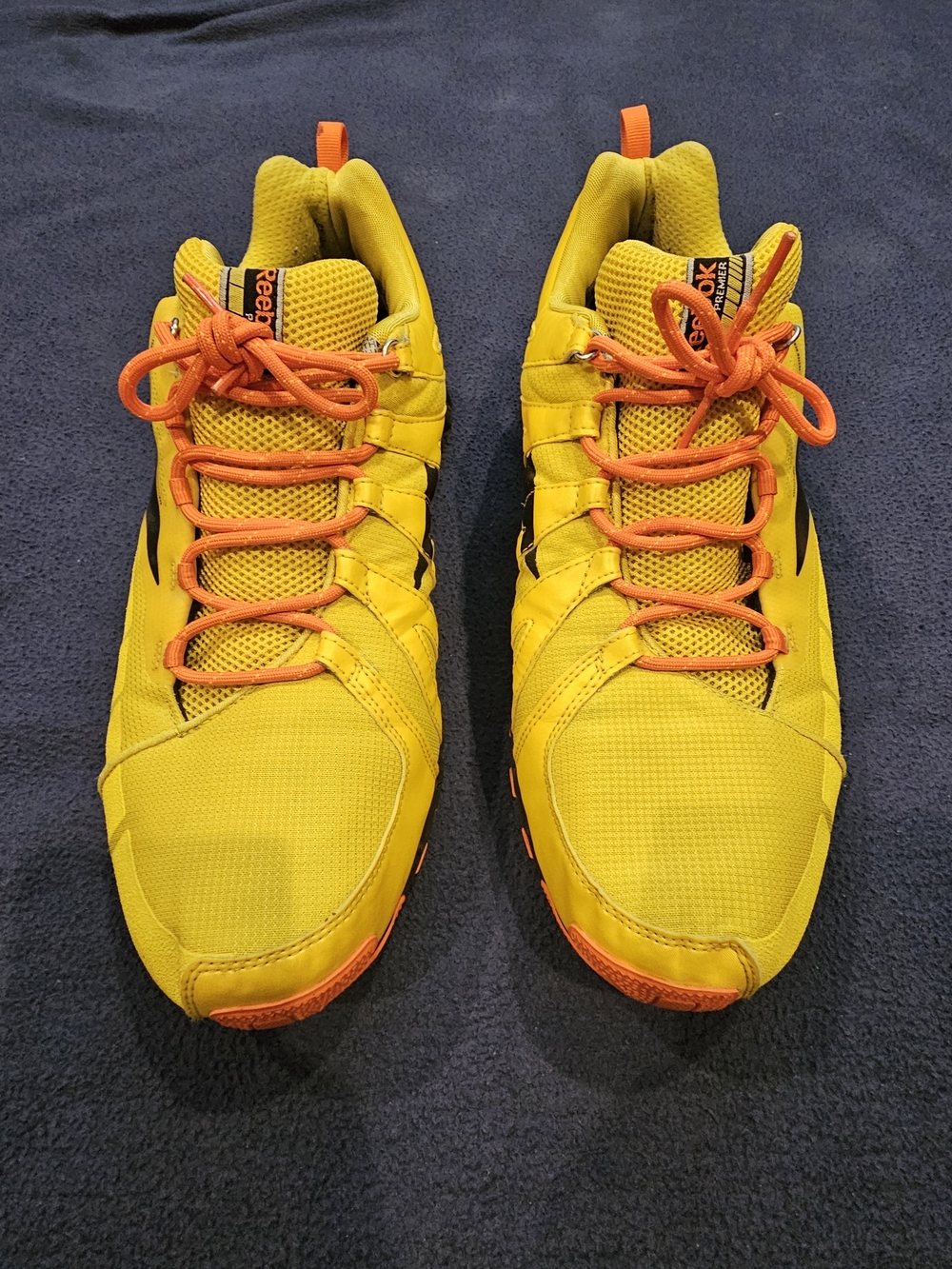 Reebok Zigtech yellow & orange Premier Zigwild TR sneakers #running #athletic